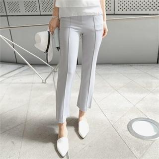 Seam-front Boot-cut Pants