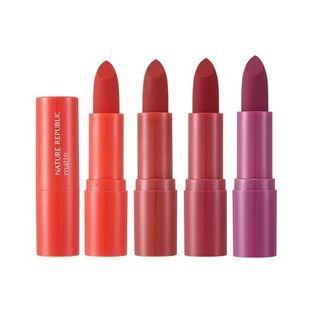 Nature Republic - Pure Shine Lipstick Matte - 4 Colors #08 Beet Violet