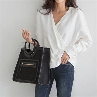 Wrap-front Loose-fit Top
