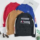 Couple Matching Lettering Embroidered Sweater