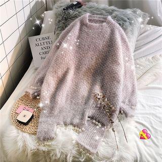 Asymmetric Hem Long Sweater