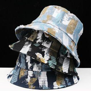 Distressed Print Bucket Hat
