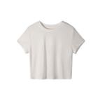 Short Sleeve Plain Crop Top / Short Sleeve Frilled Single Breasted Top