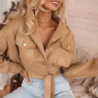 Velvet Button-up Jacket