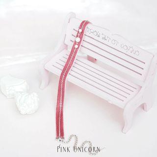 Beaded Choker Pink - One Size