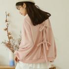 Back Bow-back Long-sleeve Sweatshirt