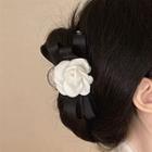 Rose Hair Clamp 1pc - Black & White - One Size