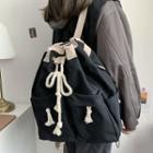 Drawstring Canvas Backpack / Bag Charm / Set