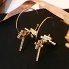 Metal Fringe Hoop Earring