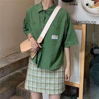 3/4-sleeve Tagged Shirt