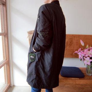 Beaded-trim Long Jacket