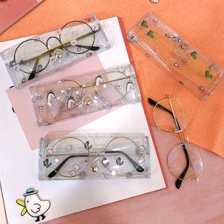 Printed Transparent Eyeglasses Case