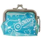 Clear Coin Pouch Snoopy (blue) One Size