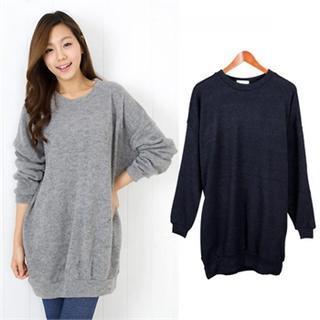 Drop-shoulder Loose-fit Pullover