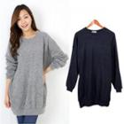 Drop-shoulder Loose-fit Pullover
