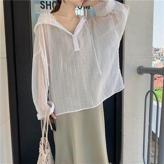 Spaghetti-strap Midi Dress / Light Cardigan