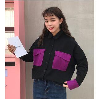 Two-tone Oversized Shirt