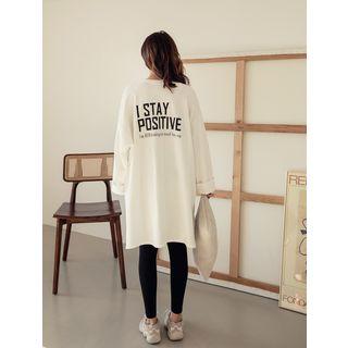 Plus Size Printed Long T-shirt