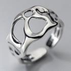 Irregular Sterling Silver Ring S925 Silver - Silver - One Size
