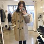 Faux Suede Toggle Coat