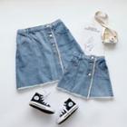 Family Matching Denim Skirt