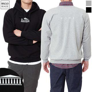 Plus Size Rome Printed Pullover In 2 Designs