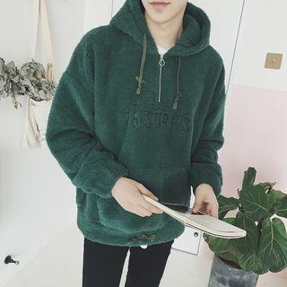 Letter Fleece Hoodie