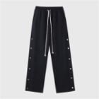 Button-side Loose Fit Sweatpants