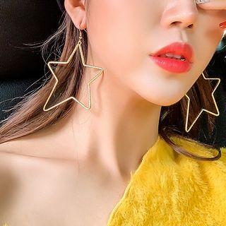 Star Earring 1 Pair - A04-21 - Gold - One Size