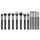 Set Of 14: Makeup Brush Set Of 14 - G-gjh-1403 - As Shown In Figure - One Size
