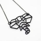Cutout Elephant Necklace