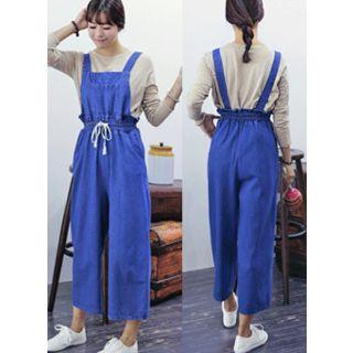 Pocket-detail Denim Jumpsuit