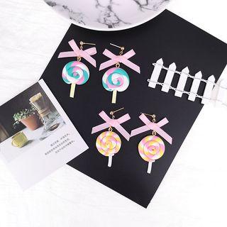 Bow Lollipop Dangle Earring