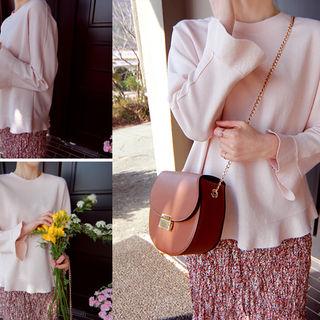 Frilled-detail Cotton T-shirt