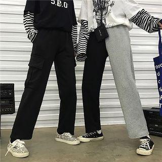 Couple Matching Straight-leg Cargo Pants