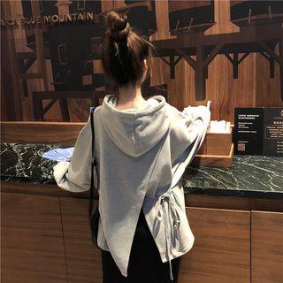 Split Back Hooded Sweatshirt