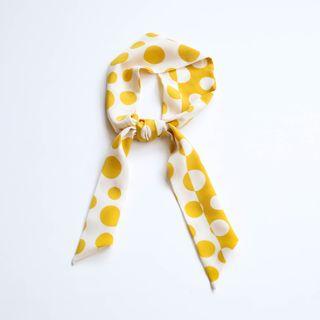 Dotted Chiffon Neck Scarf As Shown In Figure - One Size