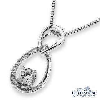 18k White Gold Diamond 8 Shaped Infinity Pendant Necklace (16)