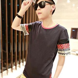 Patchwork Short-sleeve T-shirt