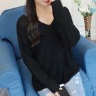 V-neck Cut Out Sweater