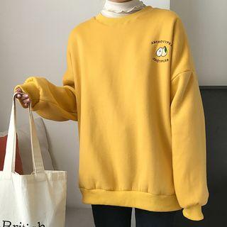 Pear Embroidered Pullover