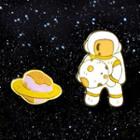 Astronaut Planet Alloy Brooch