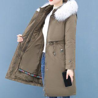 Fluffy Trim Padded Parka