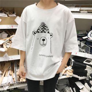 Bobble Print Short-sleeve T-shirt