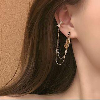 Bear Chained Alloy Earring