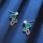 Trees Dangle Earring As Shown In Figure - One Size