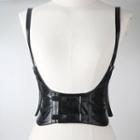 Faux Leather Suspender Corset Belt