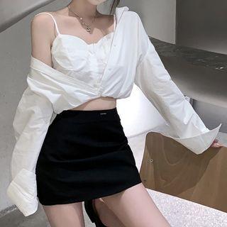 Mock Two-piece Top / Mini Skort