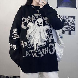 Ghost Print Sweater