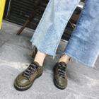 Lace-up Paneled Casual Shoes